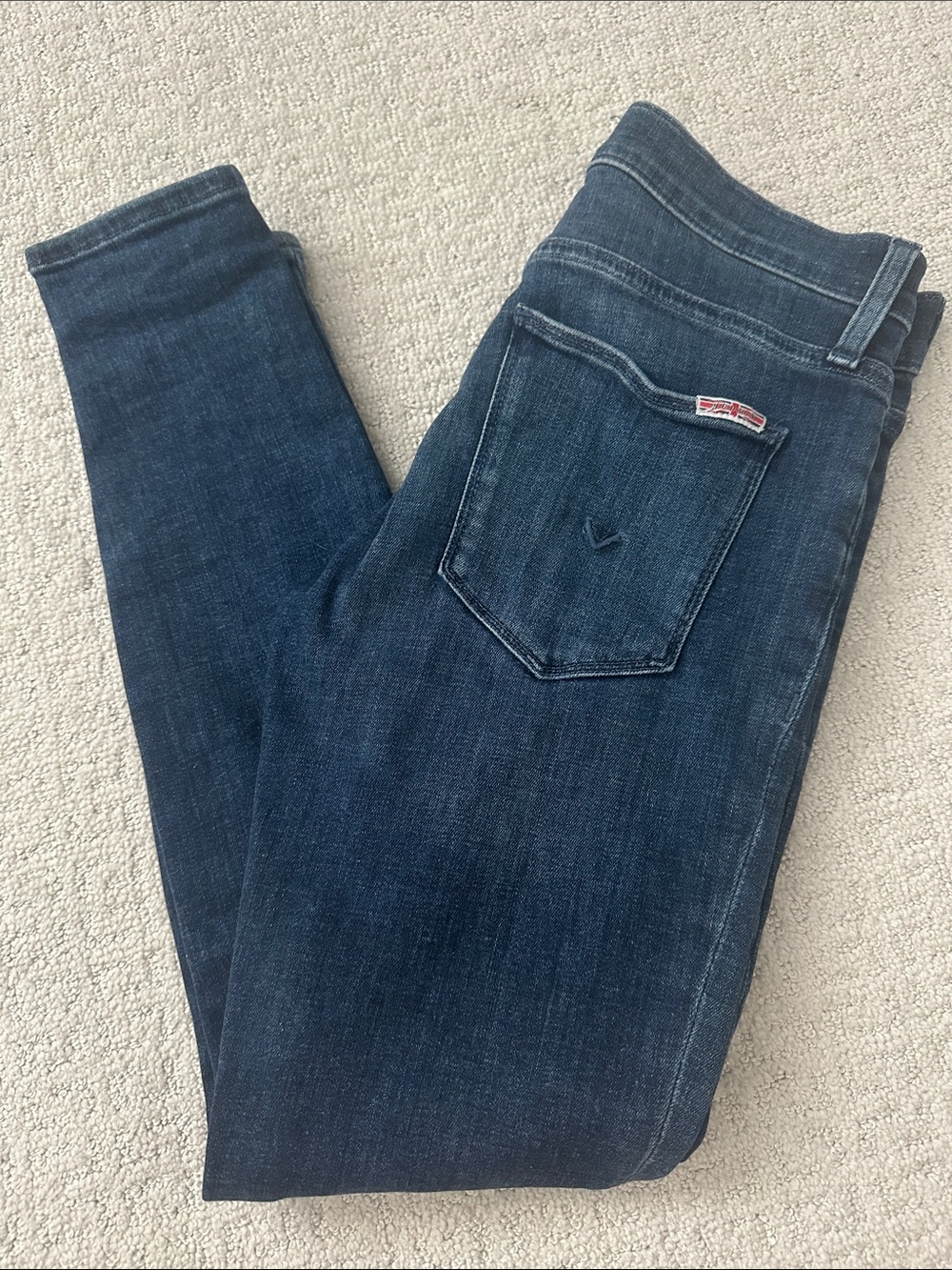 Hudson Jeans Women Skinny Dark Indigo Stretch Denim